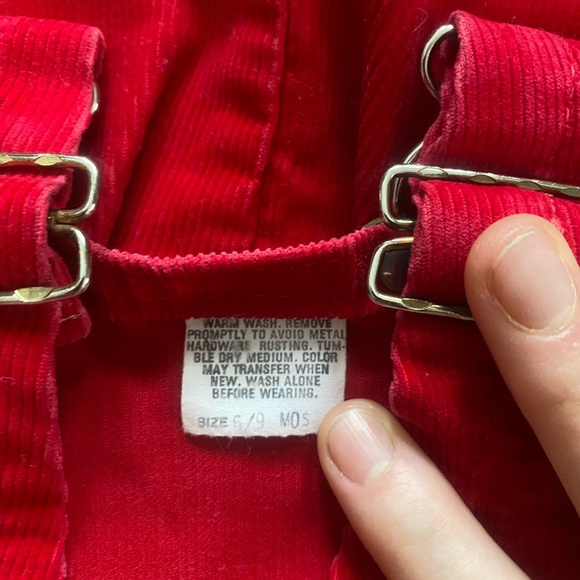 Vintage Corduroy OshKosh Baby Overalls - Picture 2 of 2